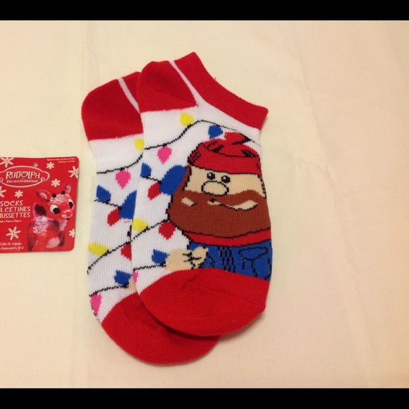 Other - 🎄”YUKON CORNELIUS" GIRLS/WOMENS NO SHOW SOCKS